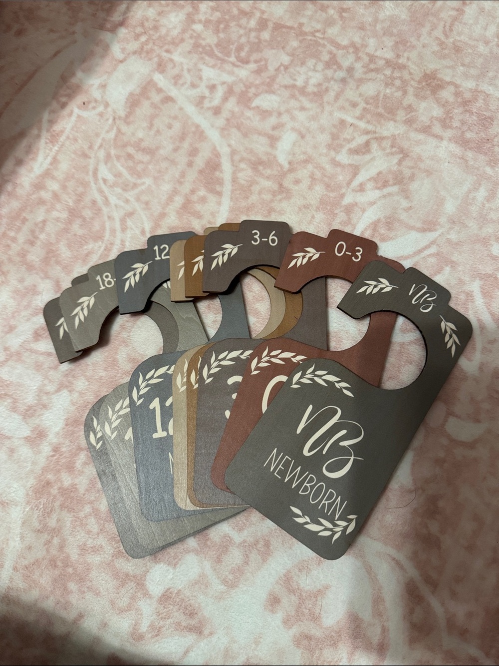Newborn Size Closet Dividers - Neutral Set